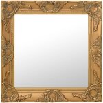 Miroir mural style baroque 50x50 cm doré Miroir mural style baroque 50x50 cm doré