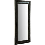 Biscottini - miroir miroir mural et miroir suspendu vertical / horizontal l35xpr4xh82 cm finition noire ...