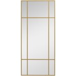 Miroir mural verri�re rectangulaire - installation horizontal ou vertical - 4 crochets - dim. 110l x ...