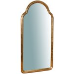 Miroir murale en bois finition feuille or vieilli aux dimensions l40xpr3xh79 cm made in italy