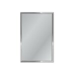 Miroir non lumineux encadr� rectangulaire l. 40 x l. 60 cm arica alu - centrale brico
