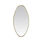 Miroir ovale dor 30x60cm
