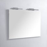 Rue du bain - miroir rectangle de salle de bain lampes led 120x80 cm - classic 120