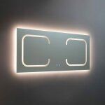 Kiamami valentina ? miroir lumineux de salle de bain 180x80 cm ? r�tro - �clair� avec bandes led ? �paisseur ...