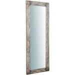 Miroir miroir rectangulaire d�coratif, miroir mural suspendu, cadre en bois, grand miroir long d'entr�e ...