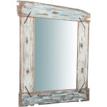 Biscottini - miroir miroir rectangulaire d�coratif, miroir mural suspendu cadre en bois, grand miroir ...