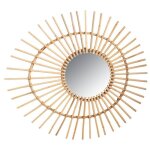 Miroir en rotin oeuf Miroir en rotin oeuf