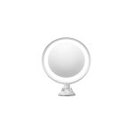 Miroir de salle de bain adler ad 2168, 3 piles aaa, clairage led, blanc
