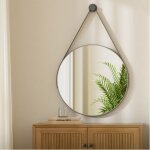 Miroir de salle de bain avec cadre noir, rond miroir décoratif sans éclairage, diamètre 80cm - heilmetz ... Miroir de salle de bain avec cadre noir, rond miroir décoratif sans éclairage, diamètre 80cm - heilmetz ...