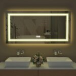 Luvodi - miroir salle de bain lumineux - 120 x 60 cm Luvodi - miroir salle de bain lumineux - 120 x 60 cm
