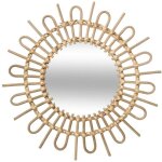Atmosphera - miroir soleil rotin d50cm cr�ateur d'int�rieur