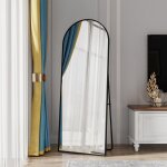Dans les nuages - miroir sur pied arqué, 162x53 cm, avec cadre en métal, miroir sur toute la longueur, ... Dans les nuages - miroir sur pied arqué, 162x53 cm, avec cadre en métal, miroir sur toute la longueur, ...