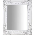 Miroir suspendu pour suspension verticale / horizontale l27xpr4xh32 cm blanc finition antique blanc