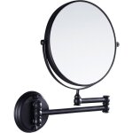 Miroir de courtoisie noir antique, grossissement 1x / 3x, rotation double face �� 360��, miroir de beaut� ...