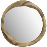 Rendez - vous déco - miroir rond en bois clair de suar ondulé d53 cm - yong Rendez - vous déco - miroir rond en bois clair de suar ondulé d53 cm - yong
