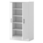 Meuble à chaussures de couloir rhin, armoire moderne, blanc mat Meuble à chaussures de couloir rhin, armoire moderne, blanc mat