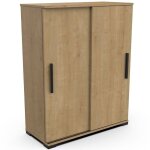 Miroytengo - meubles auxiliaires izzy avec hamilton 80x102x36 cm roble color gate