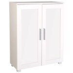 Miroytengo - meuble  chaussures bas moderne naples pour tous types de pices en blanc mat 61x84x34 cm ...
