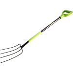 Mistforke 4 dents 150 cm avec manche en mtal plat pour le jardin et l'agriculture - kotarbau