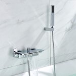 Mitigeur baignoire cascade mural robinet de baignoire salle de bain, wc douche et baignoire pomme de ...