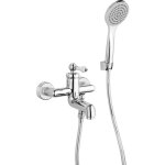Mitigeur baignoire avec complet douche piralla como 0to00002a21 chrom� - avec set de douche