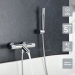 Imex products - mitigeur de baignoire et douche thermostatique anti - calcaire chrome imex genova bdg053 ... Imex products - mitigeur de baignoire et douche thermostatique anti - calcaire chrome imex genova bdg053 ...