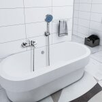 Auralum - mitigeur de baignoire robinet baignoire avec douchette  main 5 jets, mitigeur douche avec ...