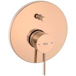 Roca - mitigeur bain - douche ona avec inverseur automatique 2 voies, à encastrer sur box, rose gold Roca - mitigeur bain - douche ona avec inverseur automatique 2 voies, à encastrer sur box, rose gold