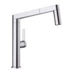 Blanco - panera s - mitigeur d'évier avec douchette extractible, inox brossé 521547 Blanco - panera s - mitigeur d'évier avec douchette extractible, inox brossé 521547
