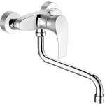 Mitigeur de cuisine mural robinet d'evier pivotant � 180� robinet de cuisine chrom� robinetterie pour ...