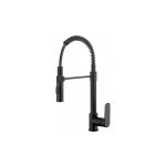 Paini france robinetterie - mitigeur cuisine professionnel 2 jets lyke noir mat