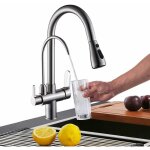 Zamery - mitigeur cuisine 3 voies, robinet de cuisine douchette avec avec de l'eau pure 3 modes ? robinet ...
