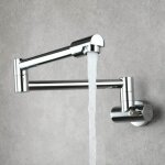 Mitigeur cuisine rabattable robinet mural, mitigeur evier cuisine embout multifonction  robinet eau ...