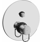 Mitigeur douche � encastrer avec inverseur � bouton poussoir paffoni joker jk015cr chrom� - 2 sorties ...