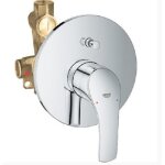 Grohe mitigeur monocommande eurosmart line dans douche encastre'e en laiton chrome' c / dev. robinet ...