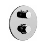 Paffoni - mitigeur thermostatique encastr pour douche, plaque mtallique 200 mm light series liq013cr ...