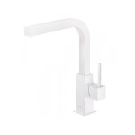 Mitigeur vier avec bec extractible blanc mat - tres 006437bm