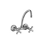 Paini france - mitigeur d'�vier de cuisine mural avec bec orientable paini liberty 17cr503 chrom�