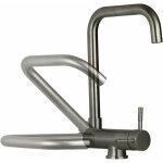 Pollini acqua design - modle de mitigeur d'vier de cuisine sous fentre de couleur acier bross pollini ...