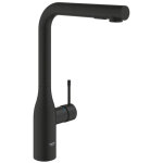 Mitigeur d'�vier grohe essence, douchette extractible saillie 204mm phantom black