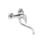 Evenes � - mitigeur evier mural rumba ii avec bec d'ecoulement pivotant, entraxe 269mm, chrome