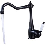 Mitigeur �vier r�tro noir - noir