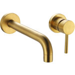 Paini france robinetterie - mitigeur lavabo 2 trous mural ortence pvd