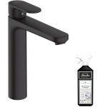 Hansgrohe - mitigeur lavabo 190 sans tirette ni vidage noir mat + nettoyant briochin Hansgrohe - mitigeur lavabo 190 sans tirette ni vidage noir mat + nettoyant briochin