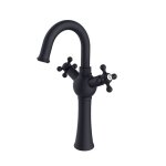 Otitec - mitigeur lavabo haut retro i, 36, 2cm, noir mat