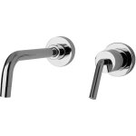 Paini france - mitigeur lavabo mural avec bec longueur 190 mm paini pixel new 81cr208new chrom