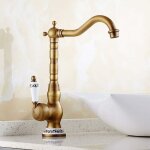 Mitigeur de lavaborobinet lavabo retro poigne unique robinetterie de lavabo robinet salle bain, poigne ...