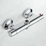 Mitigeur thermostatique de douche 2 sorties haute et basse obinet mélangeur anti - brûlure en laiton ... Mitigeur thermostatique de douche 2 sorties haute et basse obinet mélangeur anti - brûlure en laiton ...
