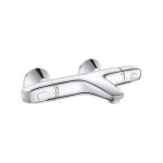 Grohtherm 1000 mitigeur baignoire thermostatique hoh 15cm avec raccords chrome - grohe