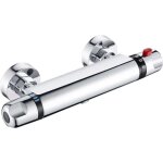 Mitigeur thermostatique pour douche, murale robinet thermostatique de douche avec bouton scuris  38c ...